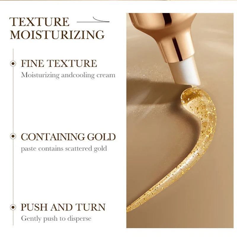 1/2/3pcs ZOZU 24K Gold Hyaluronic Acid Eye Cream Anti Dark Circles Removal